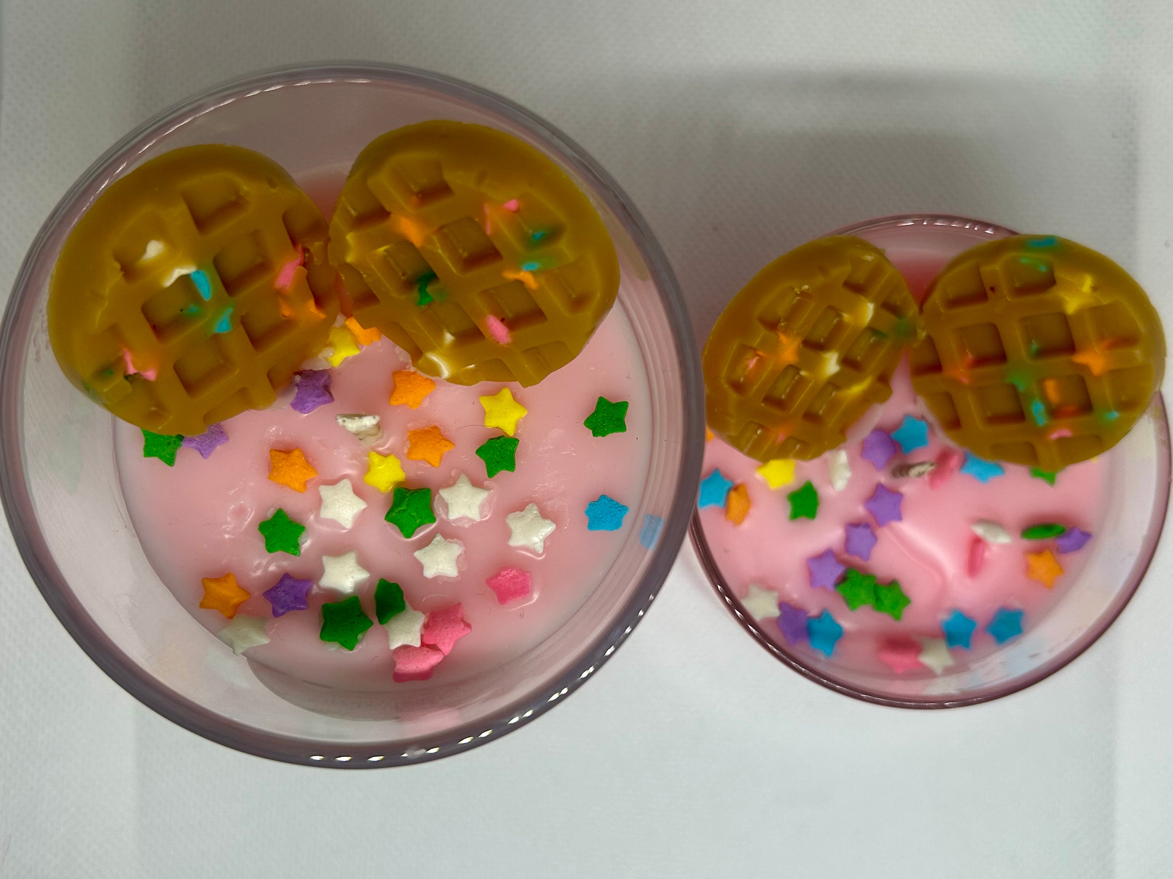 Sugared Waffle Candle