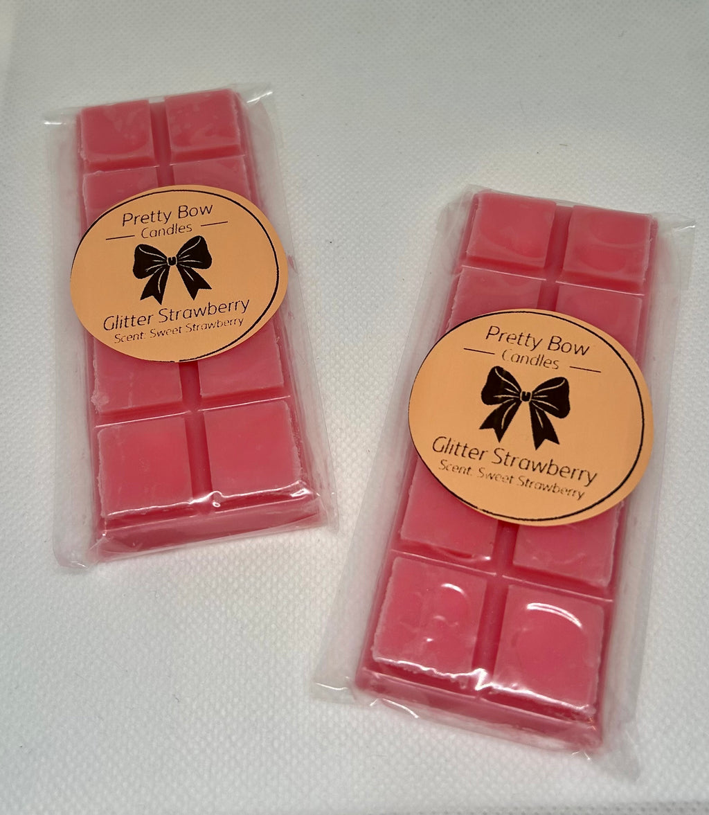 Glitter Strawberry Wax Melts