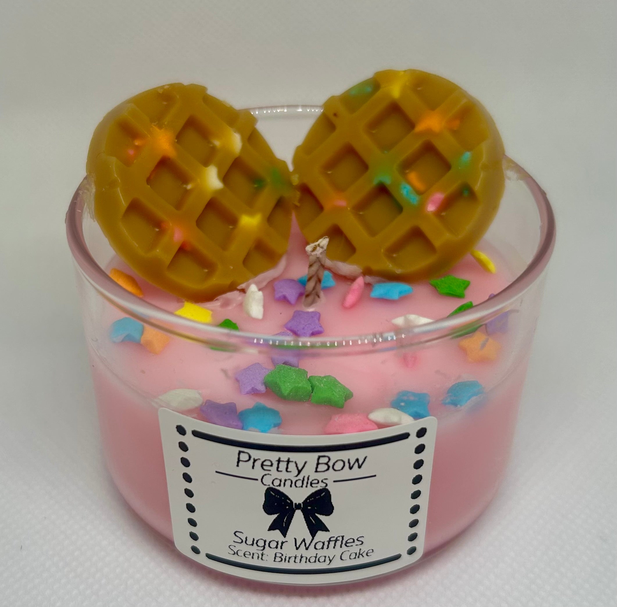 Sugared Waffle Candle