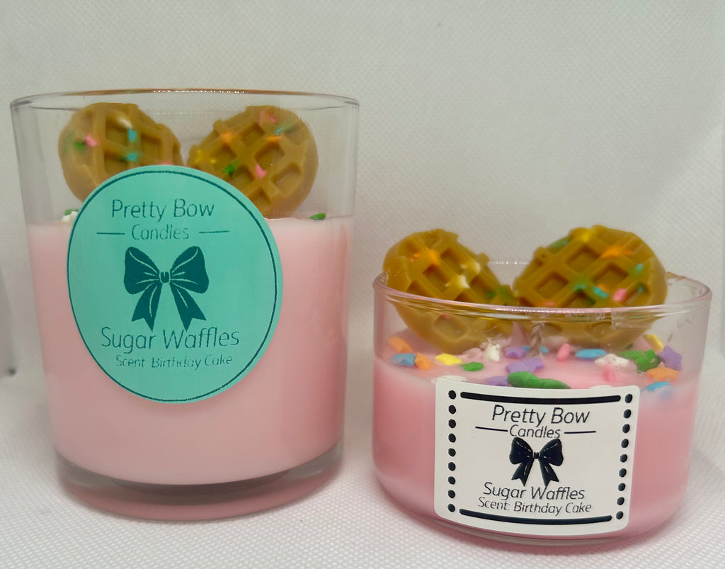 Sugared Waffle Candle