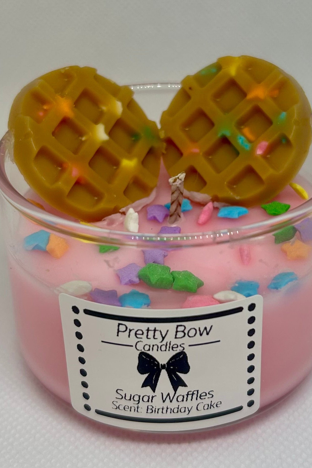 Sugared Waffle Candle