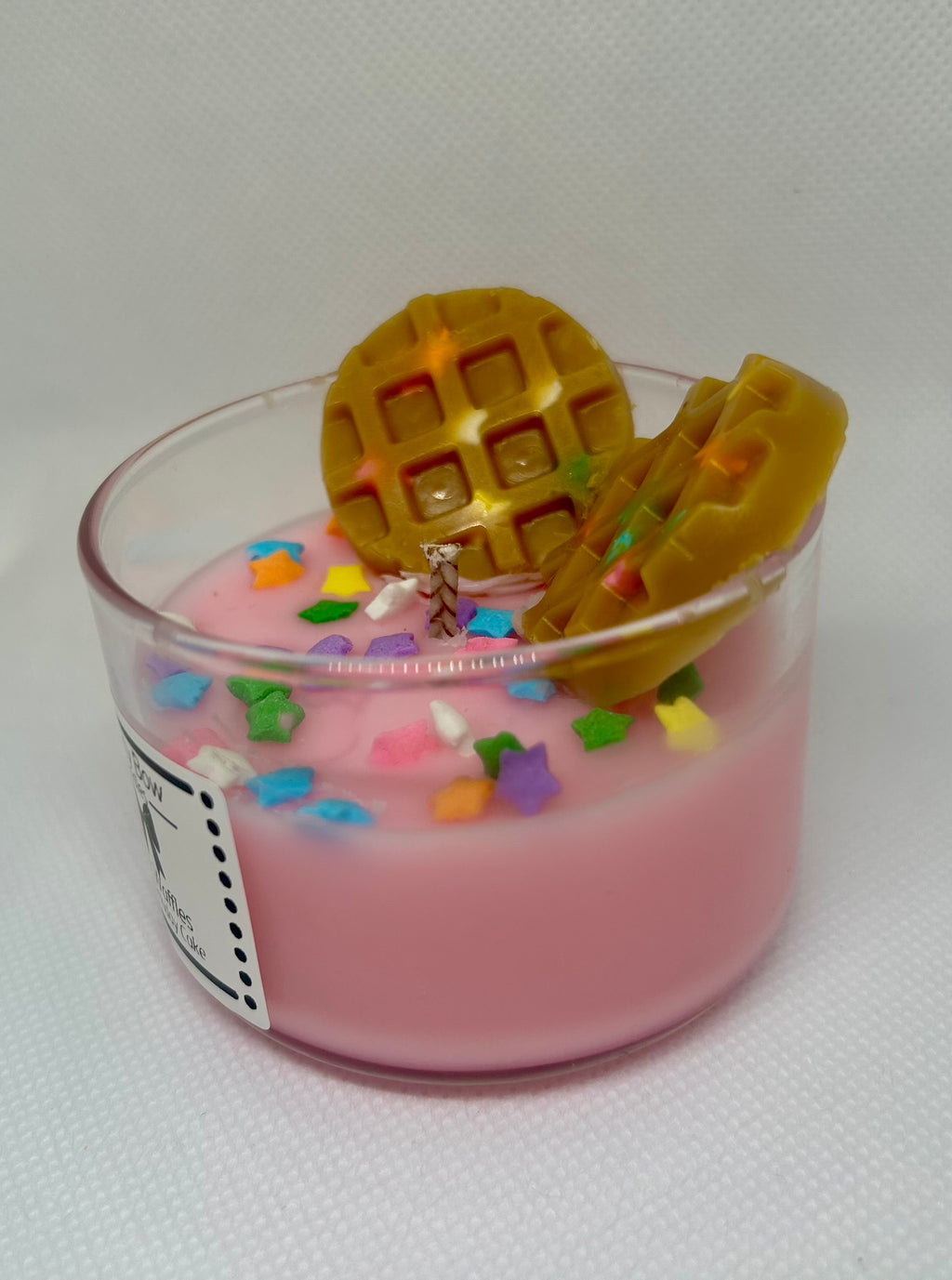 Sugared Waffle Candle